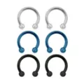 Multi-Pack Blue Horseshoe Rings - 3 Pair at Spencer's