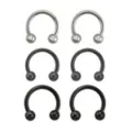 Horseshoe Rings - 6 Pack at Spencer's