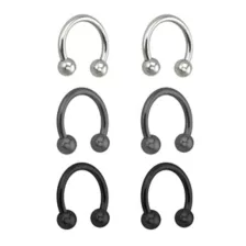 Horseshoe Rings - 6 Pack at Spencer's