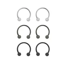 Horseshoe Rings - 6 Pack at Spencer's