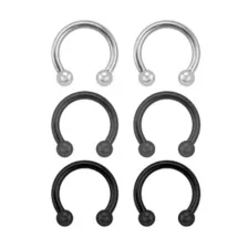 Horseshoe Rings - 6 Pack at Spencer's