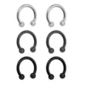 Horseshoe Rings - 6 Pack at Spencer's