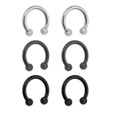 Horseshoe Rings - 6 Pack at Spencer's