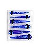 Blue and White Marble Ear Taper Kit - 6 Pair