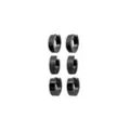 Black Huggie Hoop Earrings - 3 Pair at Spencer's