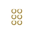 Goldtone Huggie Hoop Earrings 3 Pair - 18 Gauge at Spencer's