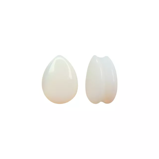 Opalite Teardrop Stone Plugs at Spencer's