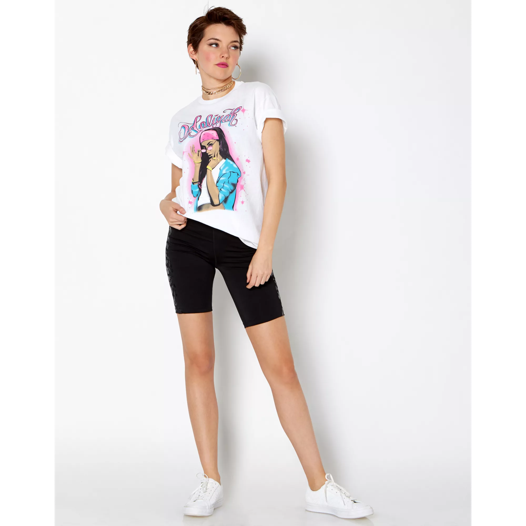 Aaliyah T Shirt at Spencer's