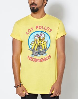 Breaking Bad T Shirt Los Pollos Hermanos new Official Mens Yellow :  : Clothing, Shoes & Accessories