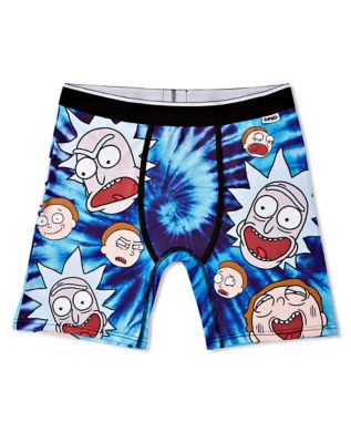 Rick and Morty Tie Dye Boxers Briefs - Spencer's