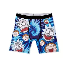 Rick and Morty Tie Dye Boxers Briefs at Spencer's