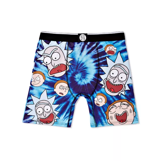 Rick and Morty Tie Dye Boxers Briefs at Spencer's