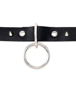 Ring Spiked Choker Necklace