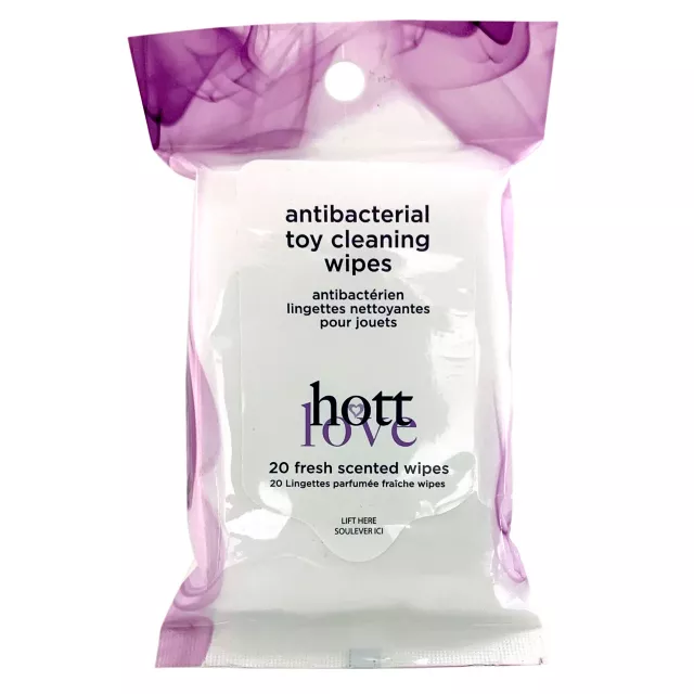 Antibacterial Sex Toy Cleaning Wipes - Hott Love at Spencer's