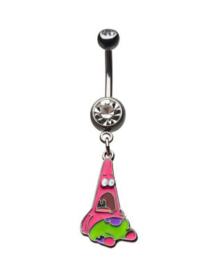 Spongebob belly shop button ring