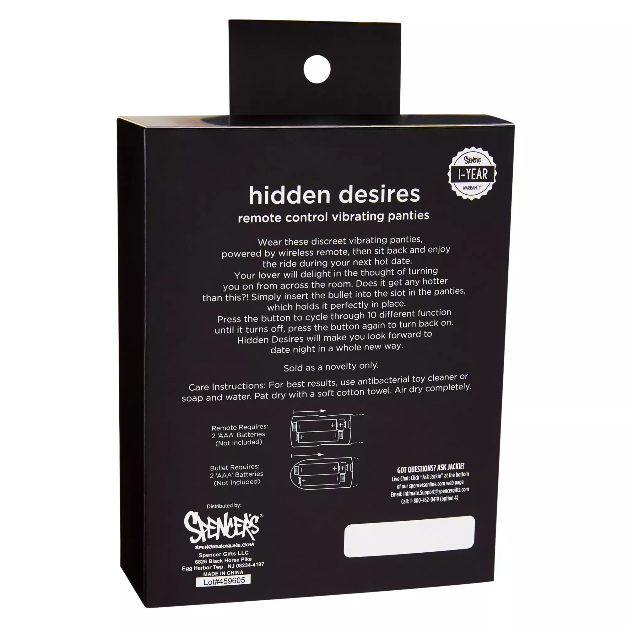 Hidden Desires Remote Control Vibrating Panties - Hott Love Extreme at Spencer's
