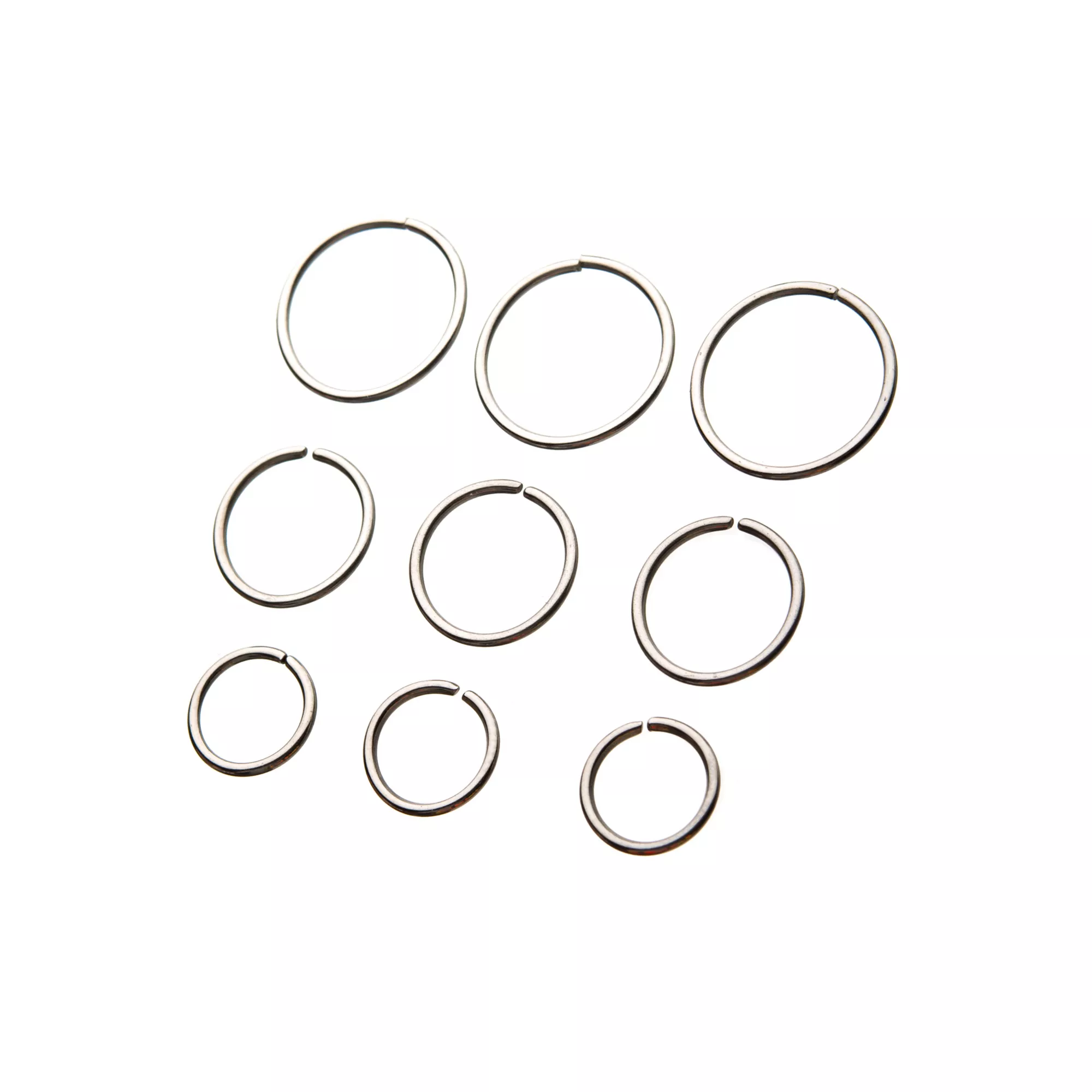 Multi-Pack Seamless Cartilage Hoops - 9 Pack at Spencer's