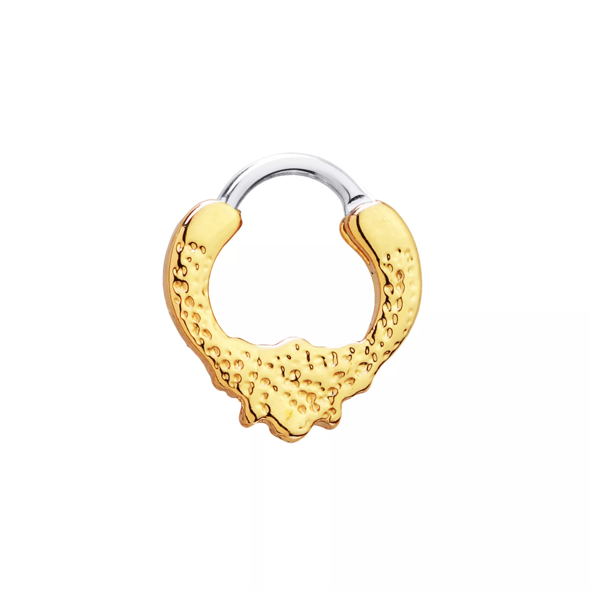 Goldtone Bumble Bee Daisy Clicker Septum Ring - 16 Gauge at Spencer's
