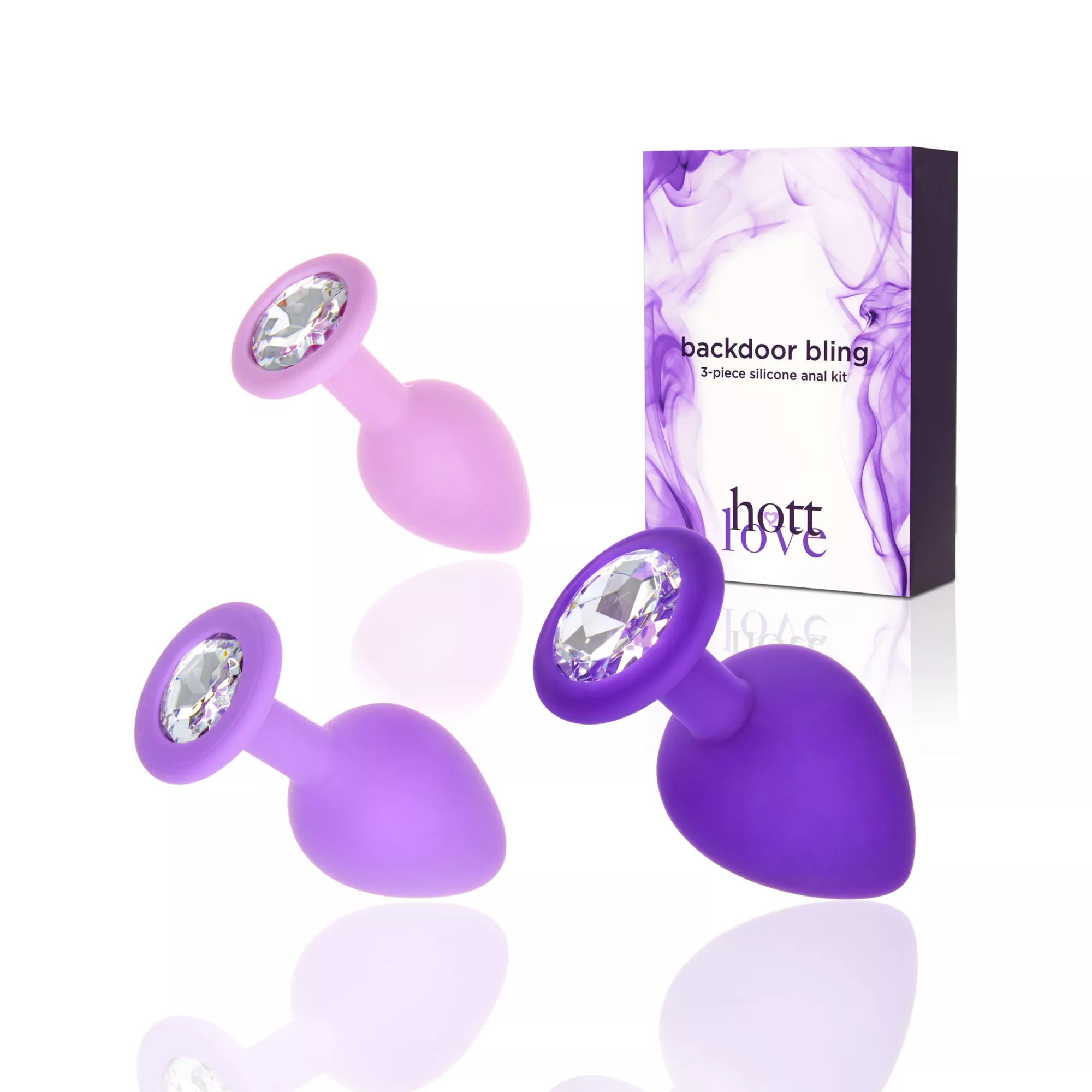 Backdoor Bling Butt Plug Set - Hott Love at Spencer's