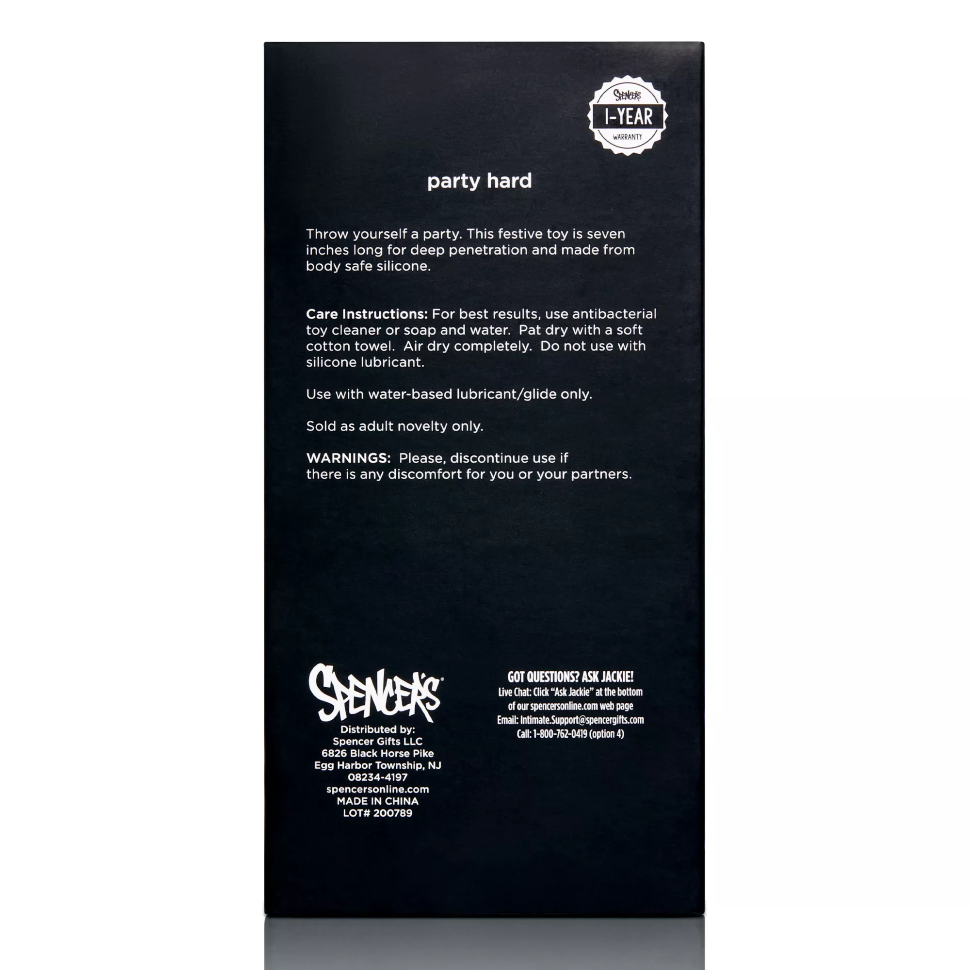 Party Hard Suction Cup Confetti Dildo - Hott Love Extreme at Spencer's