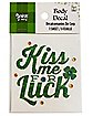 Kiss Me For Luck Body Jewel Decal