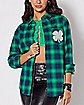 Let’s Get Fucking Lucky St. Patrick’s Day Flannel Shirt