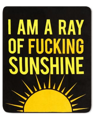 Ray of Fucking Sunshine Fleece Blanket