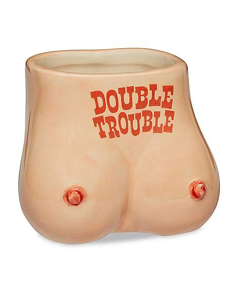 Double Trouble Boobies Shot Glass - 2 oz. - Spencer's