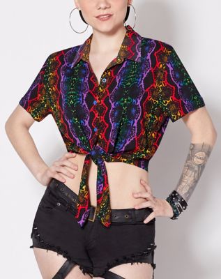 Snakeskin Button Down Shirt