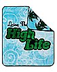 Living the High Life Leaf Fleece Blanket