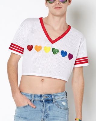 Love Is Love Rainbow Jersey Adult Large - by Spencer's