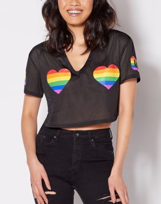 Bisexual Pride Cropped Jersey - Spencer's