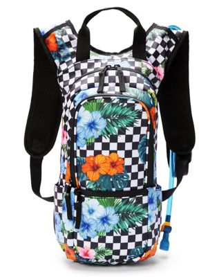 Checkered Floral Hydration Backpack by Spencer's