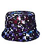 Checkered Galaxy Bucket Hat