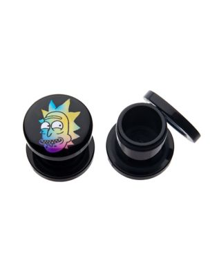 Tie Dye Rick and Morty Plugs