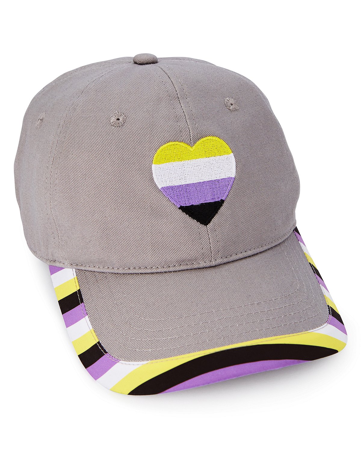 Non-binary pride flag dad hat