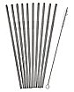 Reusable Stainless Steel Straws - 10 Pack