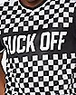 Checkered Fuck Off Jersey T Shirt