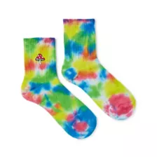 Tie Dye Mushroom Ankle Socks at Spencer's