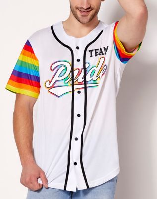 White Team Pride Jersey Adult Large - by Spencer's