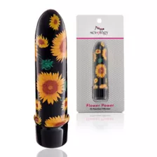 Flower Power 10-Function Sunflower Waterproof Bullet Vibrator 5 Inch - Sexology at Spencer's