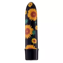 Flower Power 10-Function Sunflower Waterproof Bullet Vibrator 5 Inch - Sexology at Spencer's