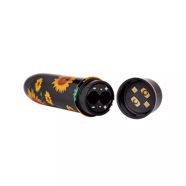 Flower Power 10-Function Sunflower Waterproof Bullet Vibrator 5 Inch - Sexology at Spencer's