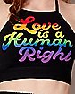 Love is a Human Right Pride Halter Tank Top