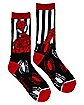 Striped Spider-Man Crew Socks