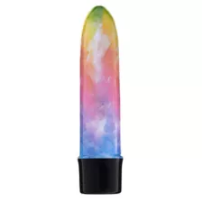 Color Me Happy 10-Function Watercolor Waterproof Bulletproof Vibrator 5 Inch - Sexology at Spencer's