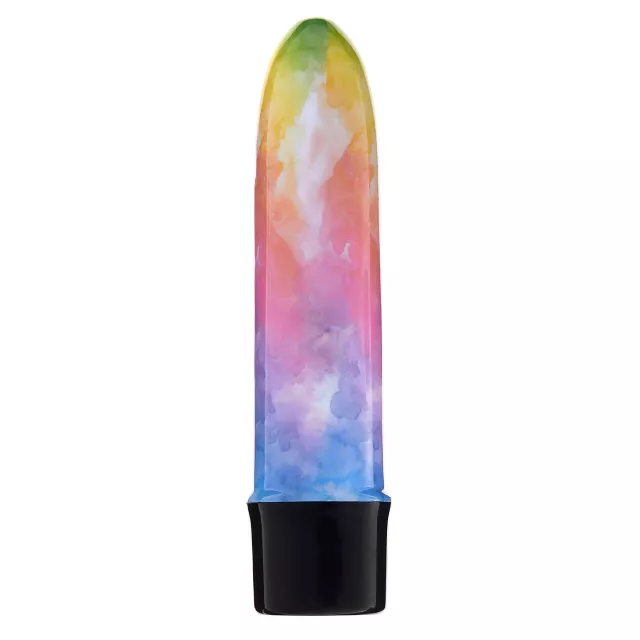 Color Me Happy 10-Function Watercolor Waterproof Bulletproof Vibrator 5 Inch - Sexology at Spencer's