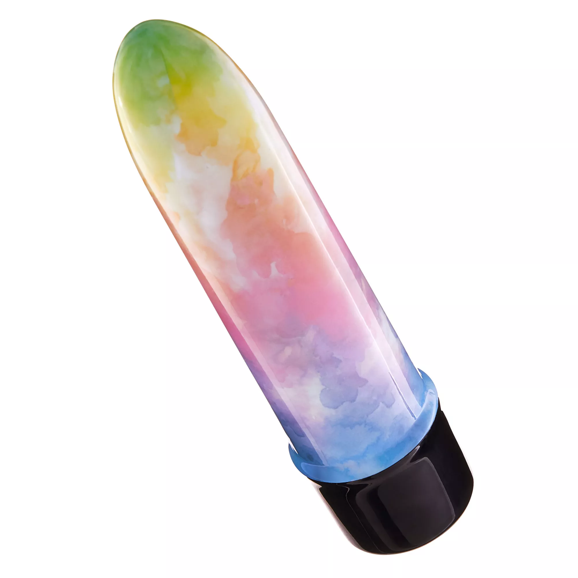 Color Me Happy 10-Function Watercolor Waterproof Bulletproof Vibrator 5 Inch - Sexology at Spencer's