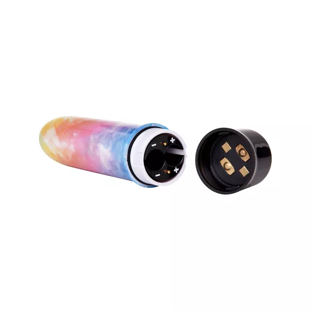 Color Me Happy 10-Function Watercolor Waterproof Bulletproof Vibrator 5 Inch - Sexology at Spencer's