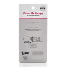 Color Me Happy 10-Function Watercolor Waterproof Bulletproof Vibrator 5 Inch - Sexology at Spencer's